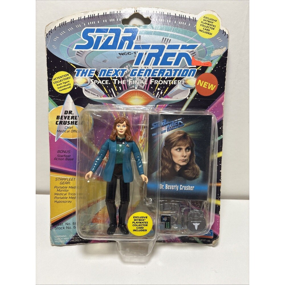 Star Trek Next Generation Dr Beverly Crusher 1993 Playmates Figurine Sealed